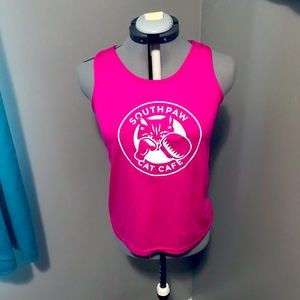 South Paw Cat Cafe tank top size medium.